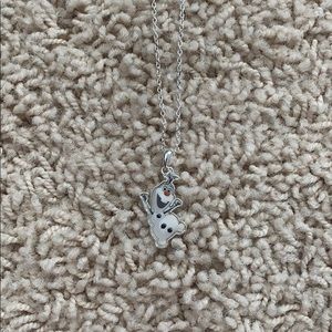 Real sterling silver Olaf necklace